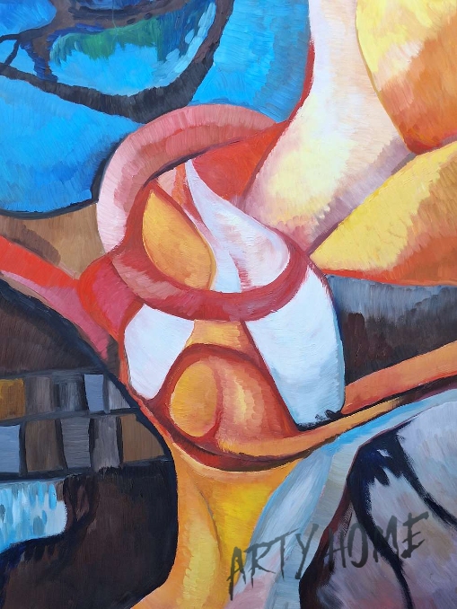 Prvopočátek, olej, 70x100 cm