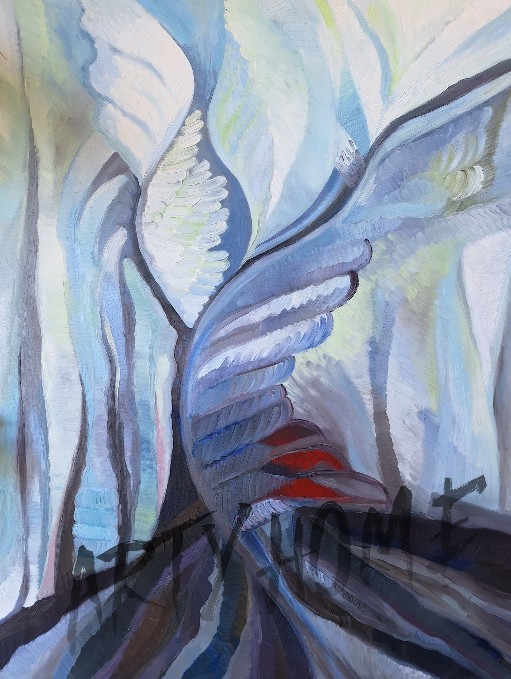 Transformace, olej, 77x100 cm