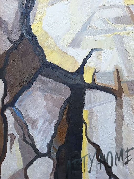 Letokruhy, olej, 50x70 cm