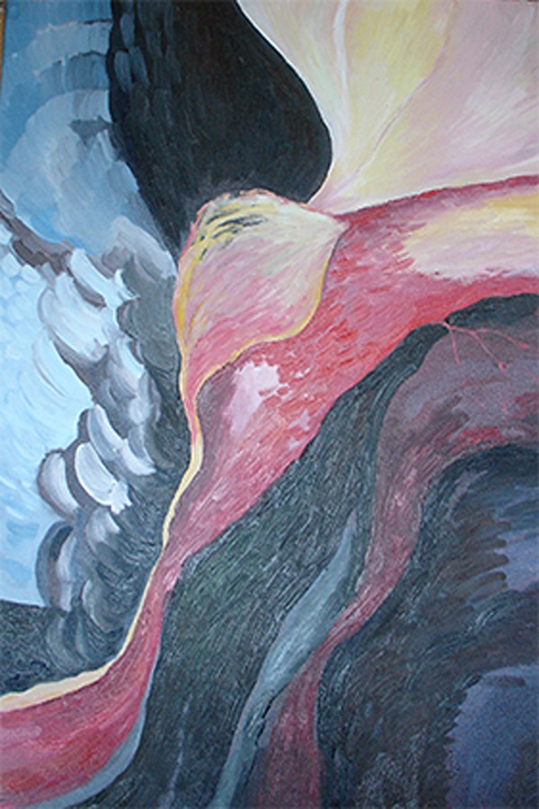 Krev anděla, olej, 50x70 cm